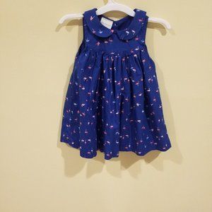 First Impression Casual Blue Toddler Dress - 18 Mt